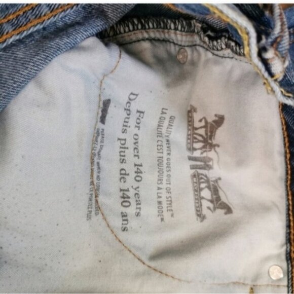 Levi's 505 Regular Fit Straight Leg Jeans Medium Wash | Men's 38x30 - Picture 5 of 12